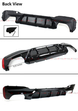 M5 Style Glossy Black Rear Diffuser For 2017-2023 BMW G30 5 Series 530i 540i W/ M Sport Bumper