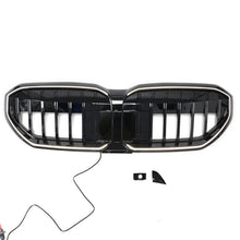 For 2024-2026 BMW 5 Series G60 Front LED Grille Bumper Upper Grill Radiator Gloss Black