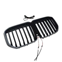 For 2020-2022 BMW X7 G07 Front LED Grille Bumper Kidney Grill Gloss Black