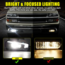 For 2000-2006 Chevrolet Suburban 1500 2500 & Tahoe LED Fog Lights Driving Lamps