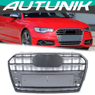 S6 Style Chrome Front Grille for AUDI A6 C7.5 S6 2016-2018 fg212
