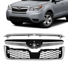 For 2014-2018 Subaru Forester Front Upper Bumper Chrome Grille