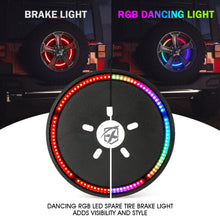 14" RGB LED Spare Tire Wheel Brake Light For 2007-2022+ Jeep Wrangler JK JL