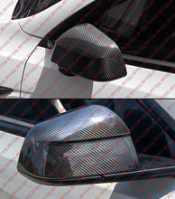 For 2025+ Tesla Model Y Juniper Add-on Full Carbon Fiber Side Mirror Cover Caps