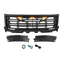 Fits for 2011-2014 GMC Sierra 2500 3500 Front Bumper Hood Grille Matte Black