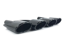 50mm Inlet Dual Black Exhaust Tips Tailpipe for Mercedes W220 W221 W204 W218 W212 W212 SLK