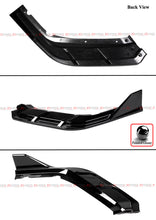 For 2022-2024 Honda Civic Aero-Tunnel Style Gloss Black Front Bumper Lip Splitter