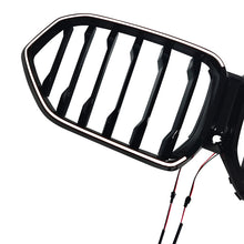For 2019-2023 BMW X6 G06 Front LED Grille LED Bumper Kidney Grill Gloss Black Single Dual