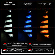 For 2024-2025 Nissan Sentra V2 Tri-Color LED DRL Sequential Day Time Running Light