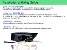 LED Daytime Running Lights Fog Lights Assembly For 2003-2009 Lexus GX470 Left+Right
