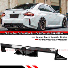 For 2023-2026 BMW G87 M2 CS Style Real Carbon Fiber Rear Bumper Diffuser Valance