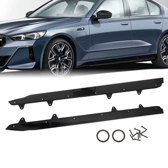 Gloss Black Side Skirt Extension Lip Spoiler Fit for BMW 5 Series I5 G60 2024 2025+