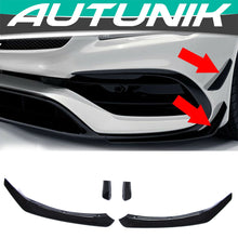 Gloss Black Front Lip Splitters Side Canards For Mercedes CLA C117 CLA250 A45 AMG 2017 2018 2019 pz72