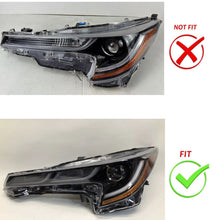 Pair Headlight Headlamp Lens Covers For Toyota Corolla 2019-2021 Sedan&Hatchback SE, XLE, XSE