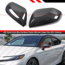 Dry Carbon Mirror Cover Caps Add-on fit for 2025+ Toyota Camry SE XSE LE XLE