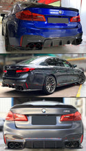 For 2018-2023 BMW F90 M5 3D Style Carbon Fiber Rear Bumper Diffuser Lower Valance
