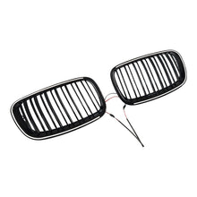 For 2007-2013 BMW X5 E70 X6 E71 Front LED Grille Bumper Grill Radiator Gloss Black