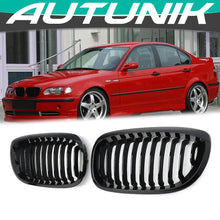 Gloss Black Front Kidney Grille For BMW E46 Coupe LCI 2003-2006