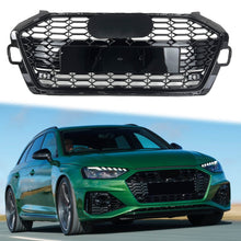 Honeycomb Black Front Grill for Audi A4 B9.5 Sline S4 2020-2023 fg316