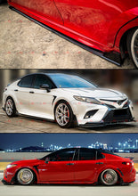 Gloss Black Side Skirt Extension Splitter For 2018-2024 Toyota Camry