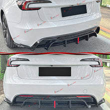 For 2024+ Tesla Model 3 Rear Bumper Lip Splitter Spoiler Diffuser Gloss Black