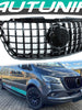 Black Front Bumper Grille Grill For Mercedes Benz Sprinter W907 W910 2019-2022