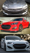 For 2013-2016 Hyundai Genesis Coupe Black Front Bumper Lip Splitter Unpainted