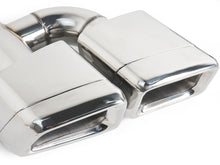 Pair For Mercedes E63 CLS63 C63 S63 CL63 W212 W218 Square Quad Exhaust Tips Muffler Tail Pipe Chrome