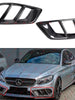 Carbon Fiber Front Bumper Air Duct Vent Cover fit for Mercedes W205 C205 C300 C400 C43 AMG 2015-2018