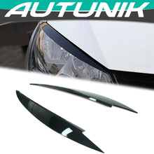 Black Headlight Eyebrow Eyelid Cover Trim For VW Golf 7 GTI TSI TDI MK7 MK7.5 vw162