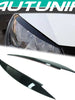 Black Headlight Eyebrow Eyelid Cover Trim For VW Golf 7 GTI TSI TDI MK7 MK7.5 vw162