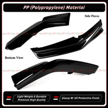 For 2025-2026 Honda Civic GF Bodykit Gloss Black Pearl Front Bumper Lip Splitter