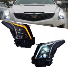 LED Headlights For Cadillac ATS ATS-L 2013-2019 Blue Animation Front Lamps