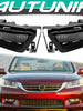 Smoked Fog Light Cover DRL W/ switch Light Bulb For 2013-2015 Honda Accord Sedan