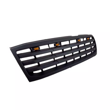 Black Front Bumper Upper Grille w/ LED Light Fit For 1998-2006 Toyota Land Crusier LC100