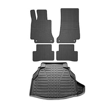 5pcs Floor Mats + Trunk Cargo Liner For Mercedes C-Class W205 2015-2021 3D Set