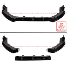 3pcs Glossy Black Front Bumper Lip Splitter Kit For 2024+ Nissan Sentra Sedan