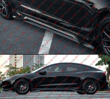 For 2024-2025 Tesla Model 3 Highland MC Design Gloss Black Side Skirt Extension