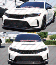 For 2023-2026 Honda Civic Type-R FL5 CTM V2 Carbon Fiber Front Bumper Lip Splitter