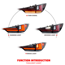 Smoked LED Sequential Tail Lights & Middle Lamp for Lexus RX350 RX450 F Sport 2016-2022