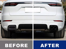 Black Sport Exhaust Tips Tailpipe For Porsche Cayenne 9Y0 9Y3 2019-2026