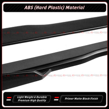 For 2024-2026 Ford Mustang S650 GT Coupe V2 Winglet Black Side Skirt Extension Splitter