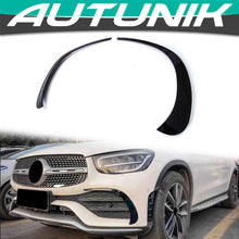 Gloss Black Front Bumper Canards Air Vent Trim for Mercedes Benz C253 X253 GLC GLC43 AMG 20up pz41