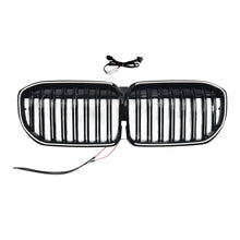 Gloss Black LED Front Kidney Grille Grill Light For 2020-2022 BMW 7-Series G11 G12 LCI Dual Slats