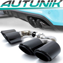 Black Exhaust Tips For 2019–2026 Porsche Cayenne E-Hybrid Tailpipe Pair