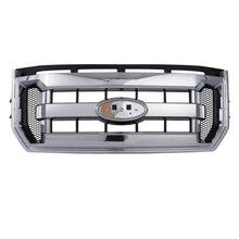 Front Bumper Chrome Grille Grill Assembly For 2015-2017 Ford F-150 w/o Parking Sensor