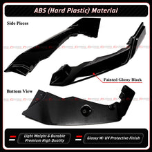 For 2024-2026 BMW F95 X5M F96 X6M LCI LT Style Gloss Black Front Bumper Lip Splitter