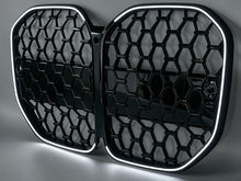 Black Diamond Front Bumper Grille w/ LED Light for BMW 4 Series G22 G23 430i M440i 2021-2026