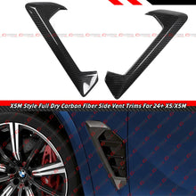 For 2024-2026 BMW G05 F95 X5 X5M LCI Full Carbon Fiber Side Fender Vent Trim Overlay
