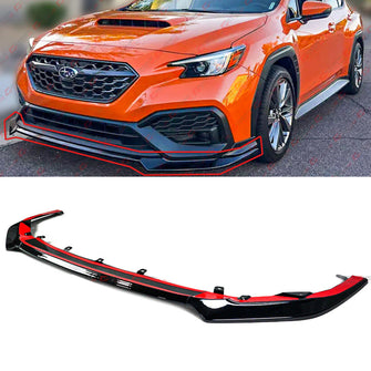 Gloss Black Front Bumper Lip Splitter Kit For 2022+ Subaru WRX